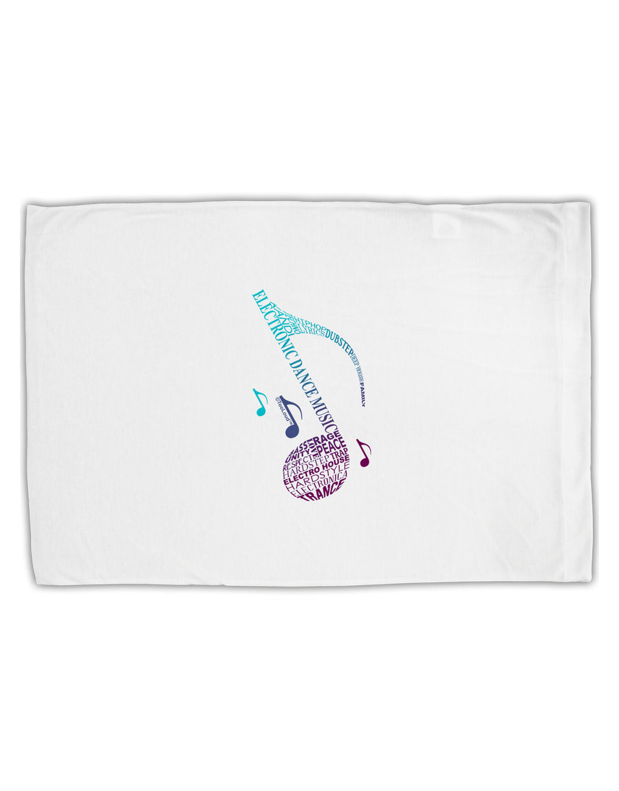 Music Note Typography Standard Size Polyester Pillow Case-Pillow Case-TooLoud-White-Davson Sales