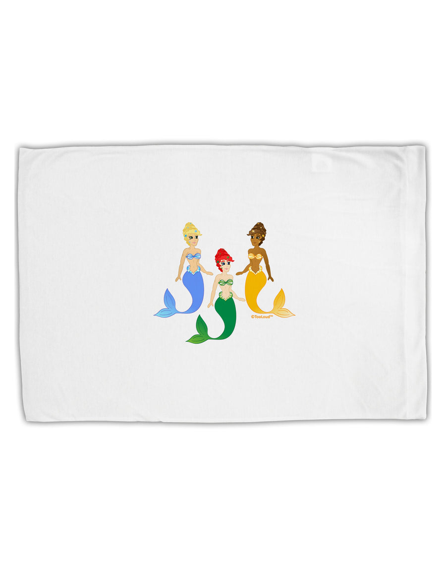 Three Mermaids Standard Size Polyester Pillow Case-Pillow Case-TooLoud-White-Davson Sales