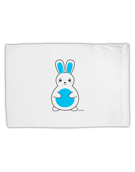 Cute Easter Bunny - Blue Standard Size Polyester Pillow Case by TooLoud-Pillow Case-TooLoud-White-Davson Sales