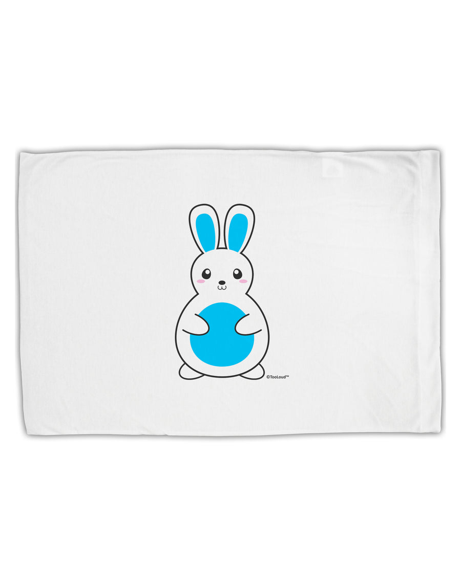 Cute Easter Bunny - Blue Standard Size Polyester Pillow Case by TooLoud-Pillow Case-TooLoud-White-Davson Sales