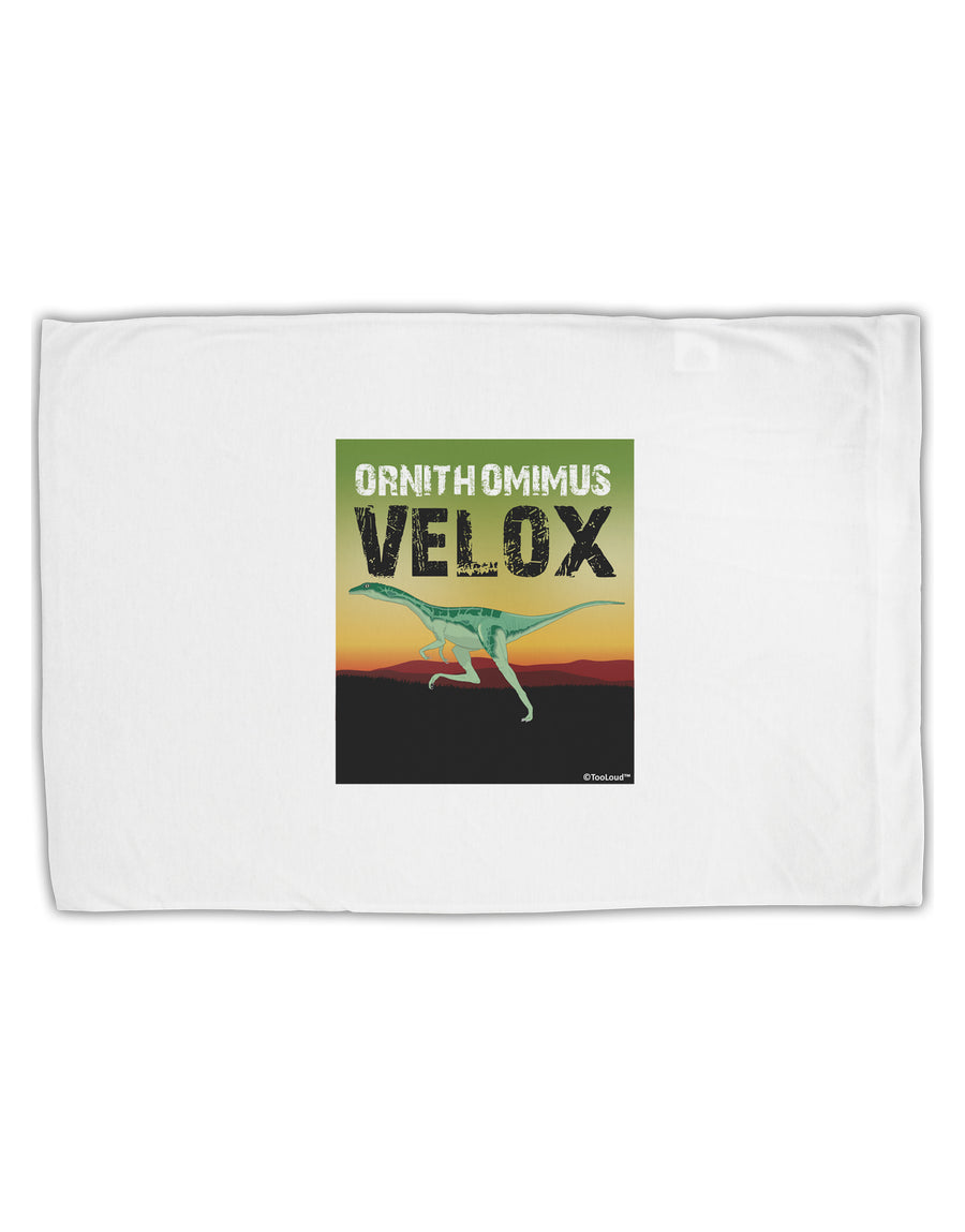 Ornithomimus Velox - With Name Standard Size Polyester Pillow Case by TooLoud-Pillow Case-TooLoud-White-Davson Sales