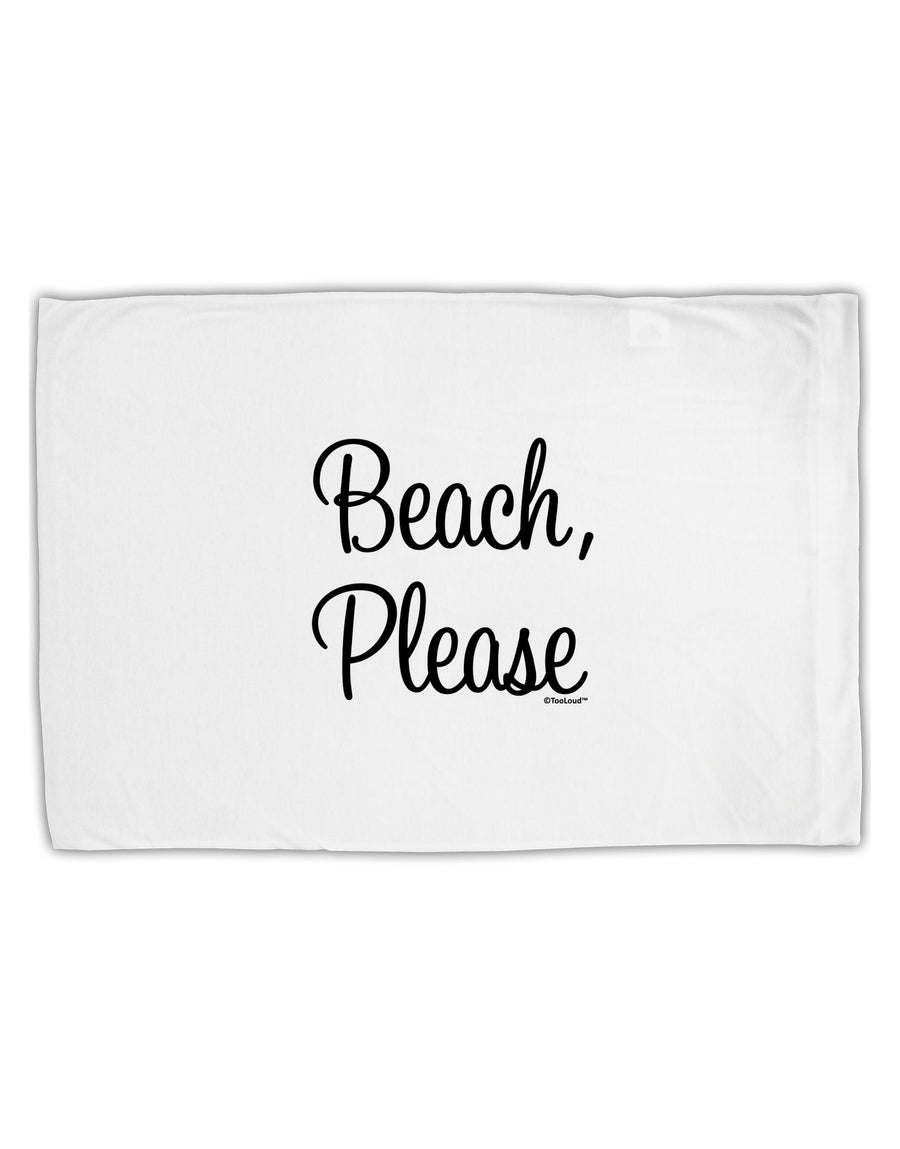 Beach Please Standard Size Polyester Pillow Case-Pillow Case-TooLoud-White-Davson Sales