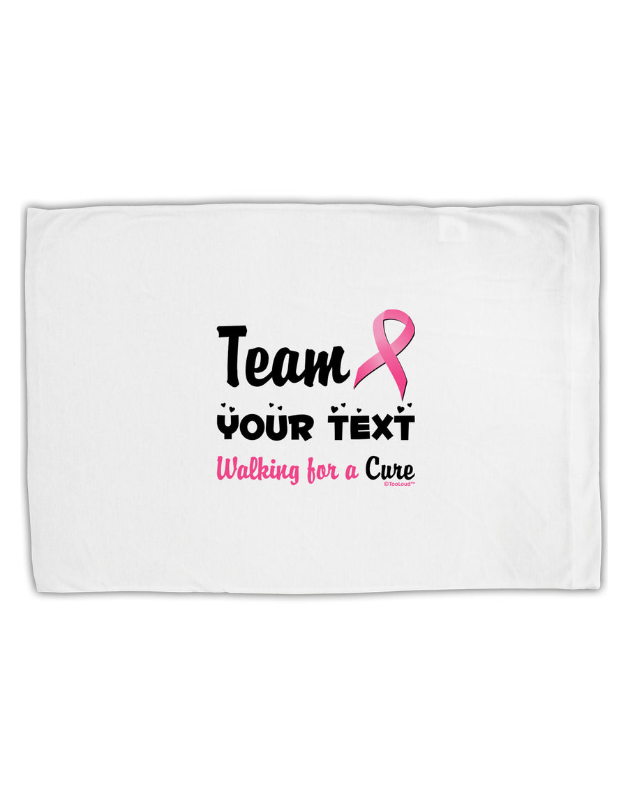 Personalized Team -Name- Breast Cancer Walk - Walking for a Cure Standard Size Polyester Pillow Case-Pillow Case-TooLoud-White-Davson Sales