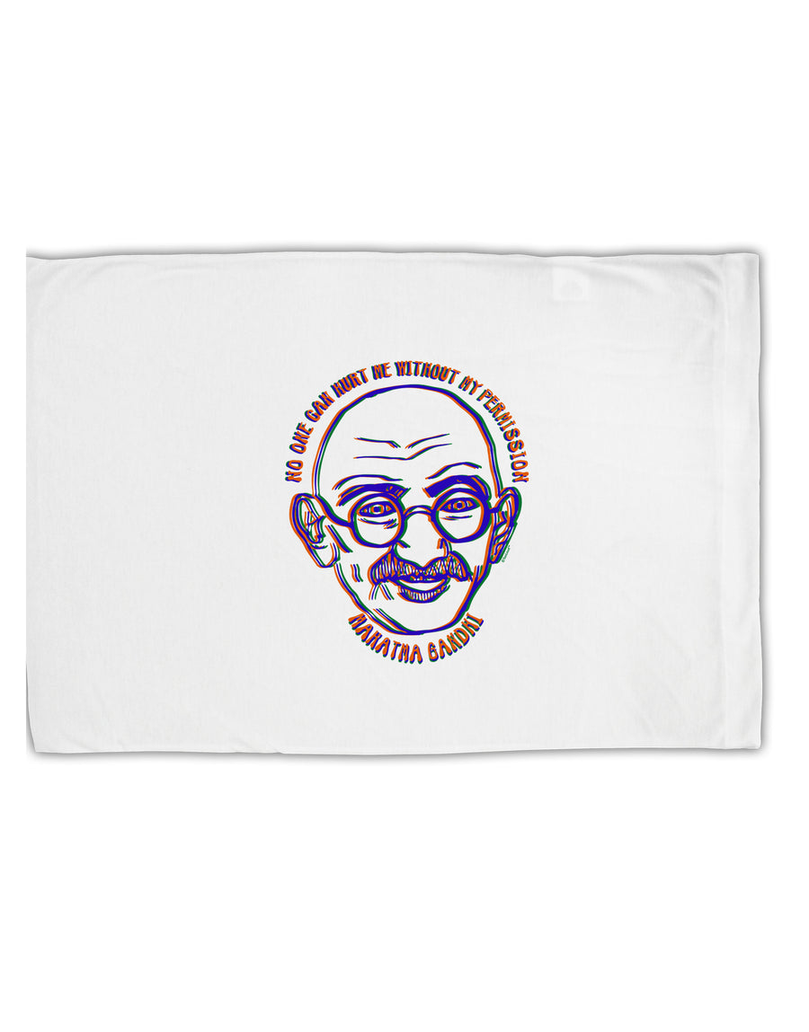 TooLoud No one can hurt me without my permission Ghandi Standard Size Polyester Pillow Case-Pillow Case-TooLoud-Davson Sales