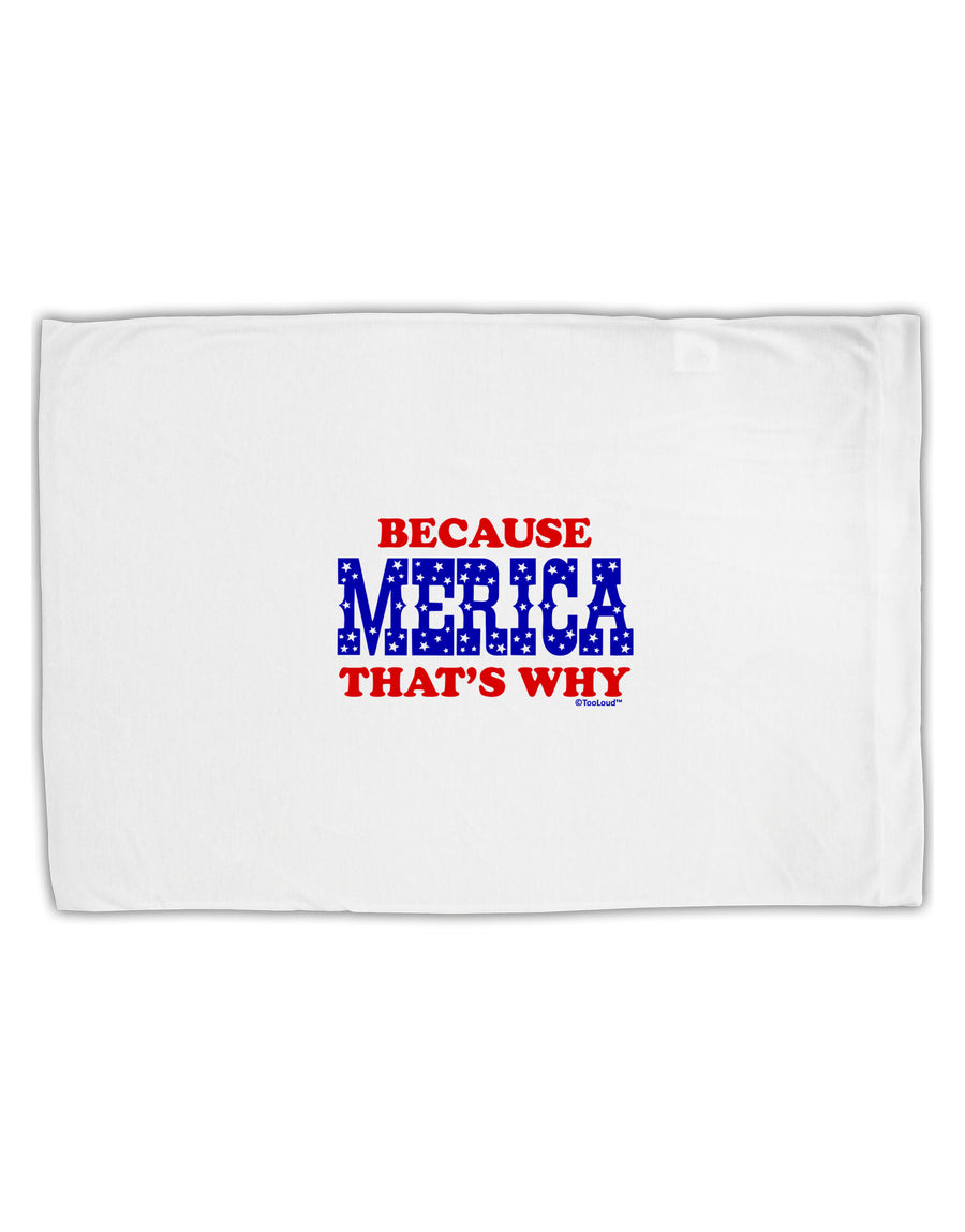 Because Merica That's Why Standard Size Polyester Pillow Case-Pillow Case-TooLoud-White-Davson Sales