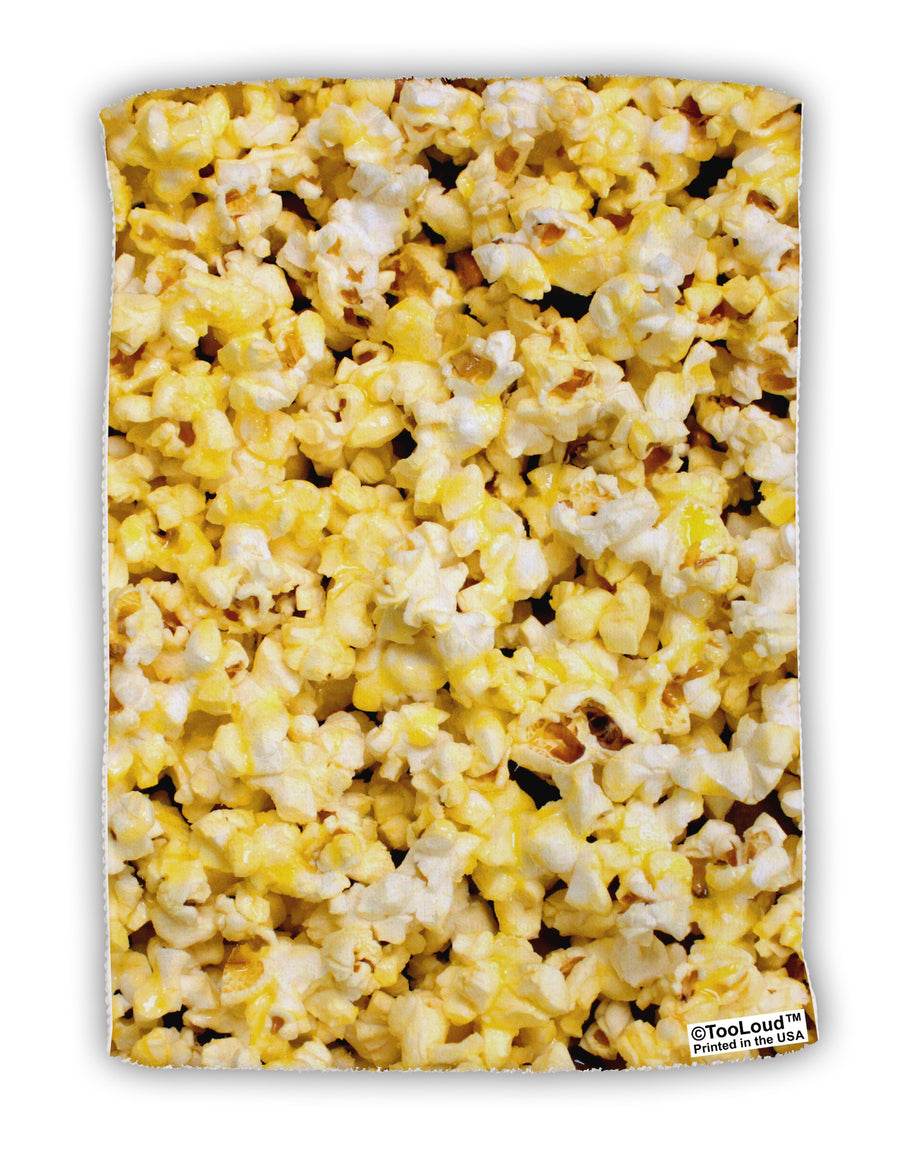 Popcorn All Over Micro Terry Sport Towel 11 X 18 inches All Over Print-TooLoud-White-Davson Sales
