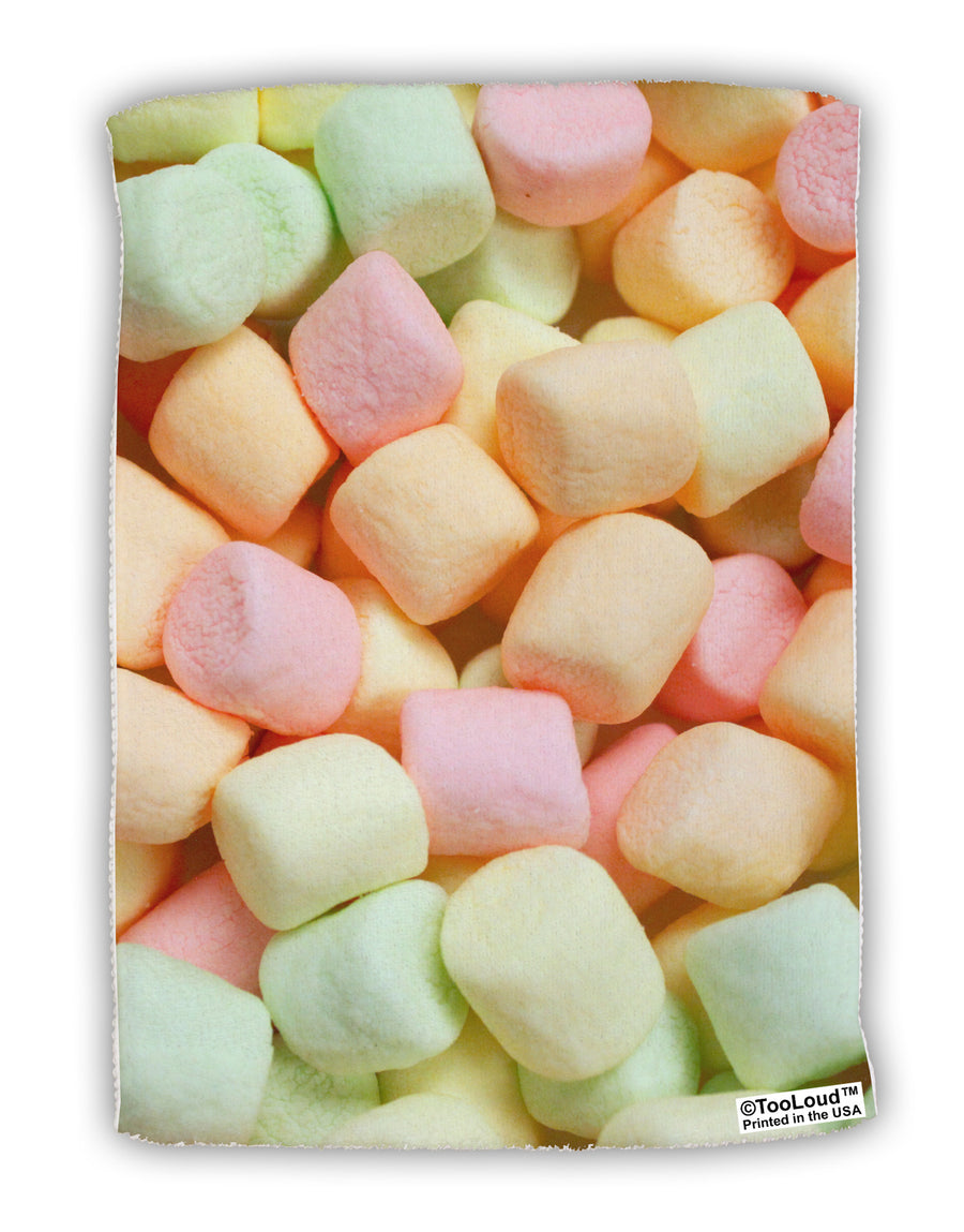Marshmallows All Over Micro Terry Sport Towel 11 X 18 inches All Over Print-TooLoud-White-Davson Sales