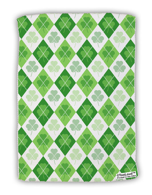 St Patrick's Day Green Shamrock Argyle Micro Terry Sport Towel 11 X 18 inches All Over Print-Sport Towel-TooLoud-White-Davson Sales
