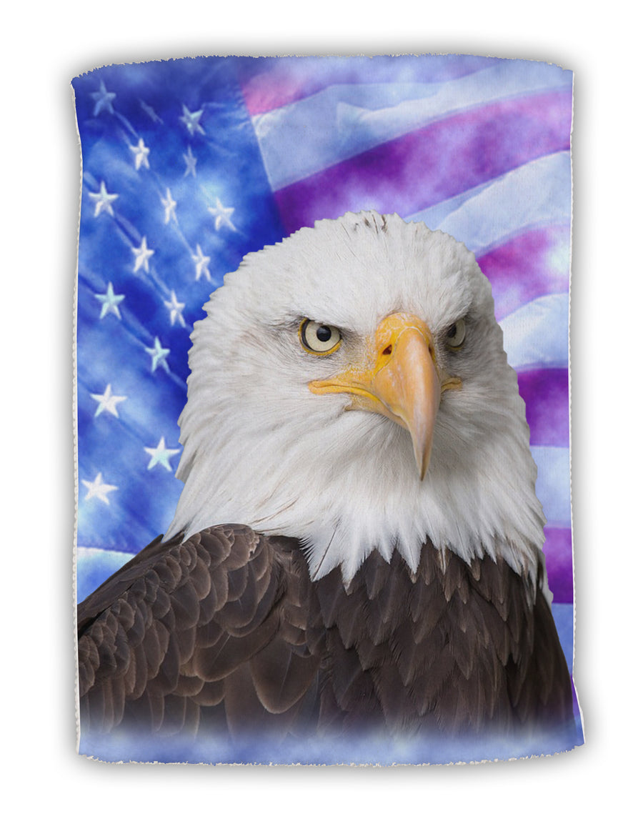 All American Eagle All Over Micro Terry Sport Towel 15 X 22 inches All Over Print by TooLoud-Sport Towel-TooLoud-White-Davson Sales