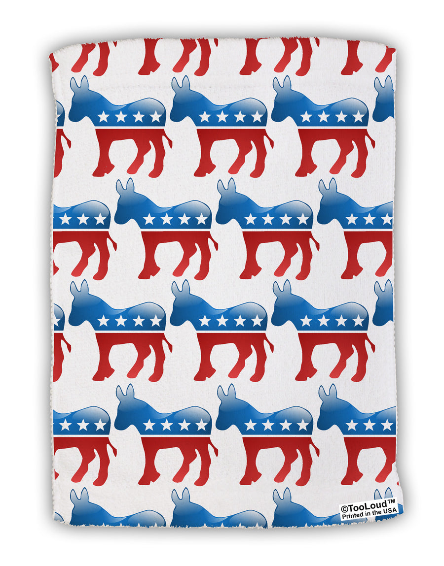 Democratic Symbol All Over Micro Terry Sport Towel 11 X 18 inches All Over Print-TooLoud-White-Davson Sales