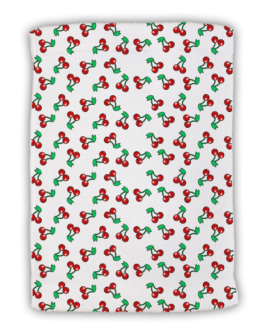 Cherries Everywhere Micro Terry Sport Towel 11 x 18 Inch by TooLoud-Sport Towel-TooLoud-White-Davson Sales