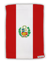 Peru Flag AOP Micro Terry Sport Towel 11 X 18 inches All Over Print-TooLoud-White-Davson Sales