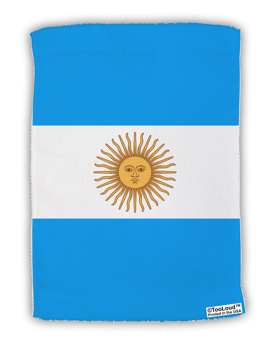 Argentina Flag AOP Micro Terry Sport Towel 11 X 18 inches All Over Print-TooLoud-White-Davson Sales