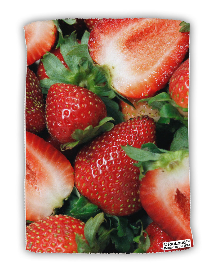 Strawberries All Over Micro Terry Sport Towel 11 X 18 inches All Over Print-TooLoud-White-Davson Sales
