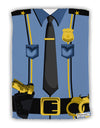 Police Blue-Gold AOP Micro Terry Sport Towel 11 X 18 inches All Over Print-TooLoud-White-Davson Sales
