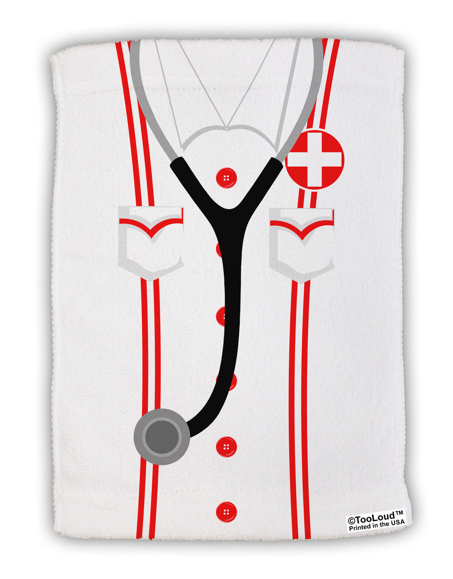 Nurse AOP Micro Terry Sport Towel 11 X 18 inches All Over Print-TooLoud-White-Davson Sales