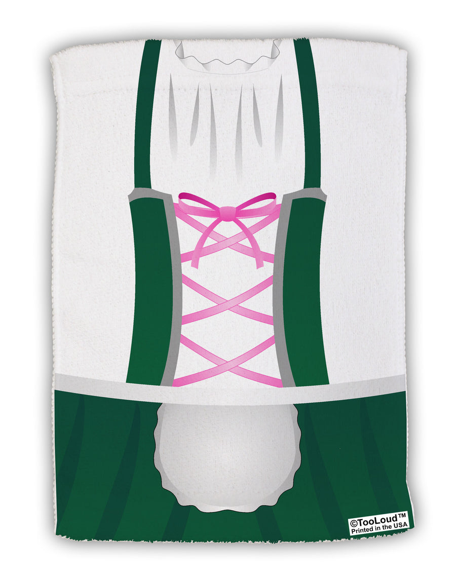 Dirndl Costume Green Micro Terry Sport Towel 15 X 22 inches All Over Print by TooLoud-Sport Towel-TooLoud-White-Davson Sales