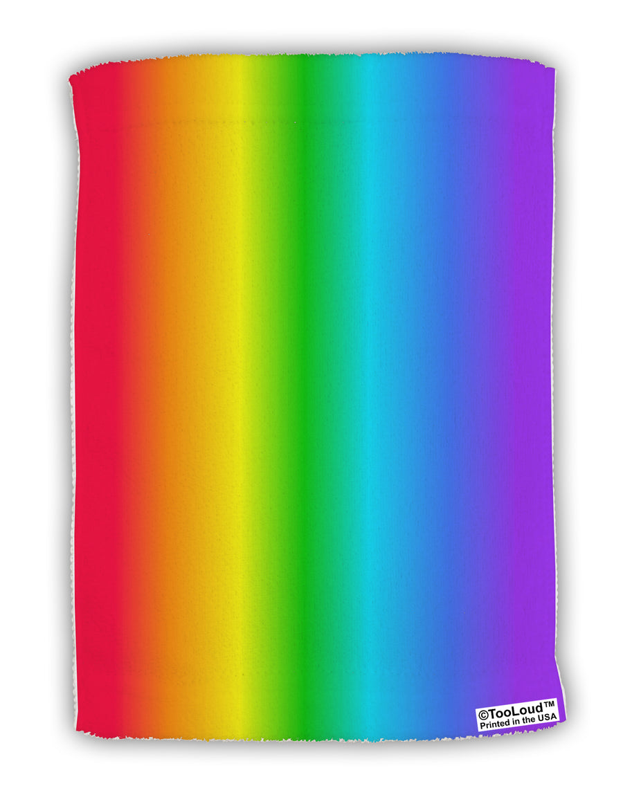 Vertical Rainbow Gradient Micro Terry Sport Towel 15 X 22 inches All Over Print by TooLoud-Sport Towel-TooLoud-White-Davson Sales