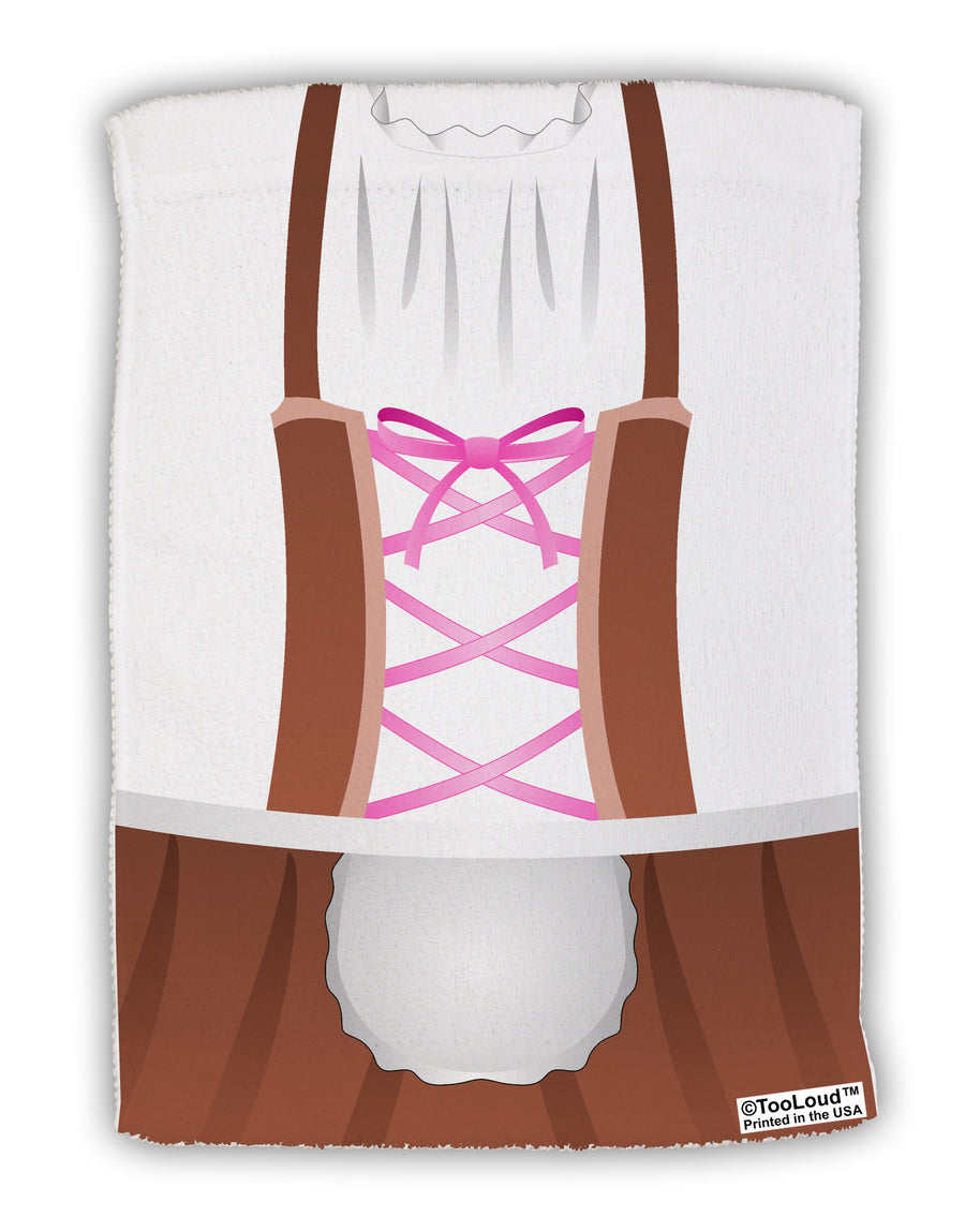 Dirndl Costume Brown Micro Terry Sport Towel 15 X 22 inches All Over Print by TooLoud-Sport Towel-TooLoud-White-Davson Sales