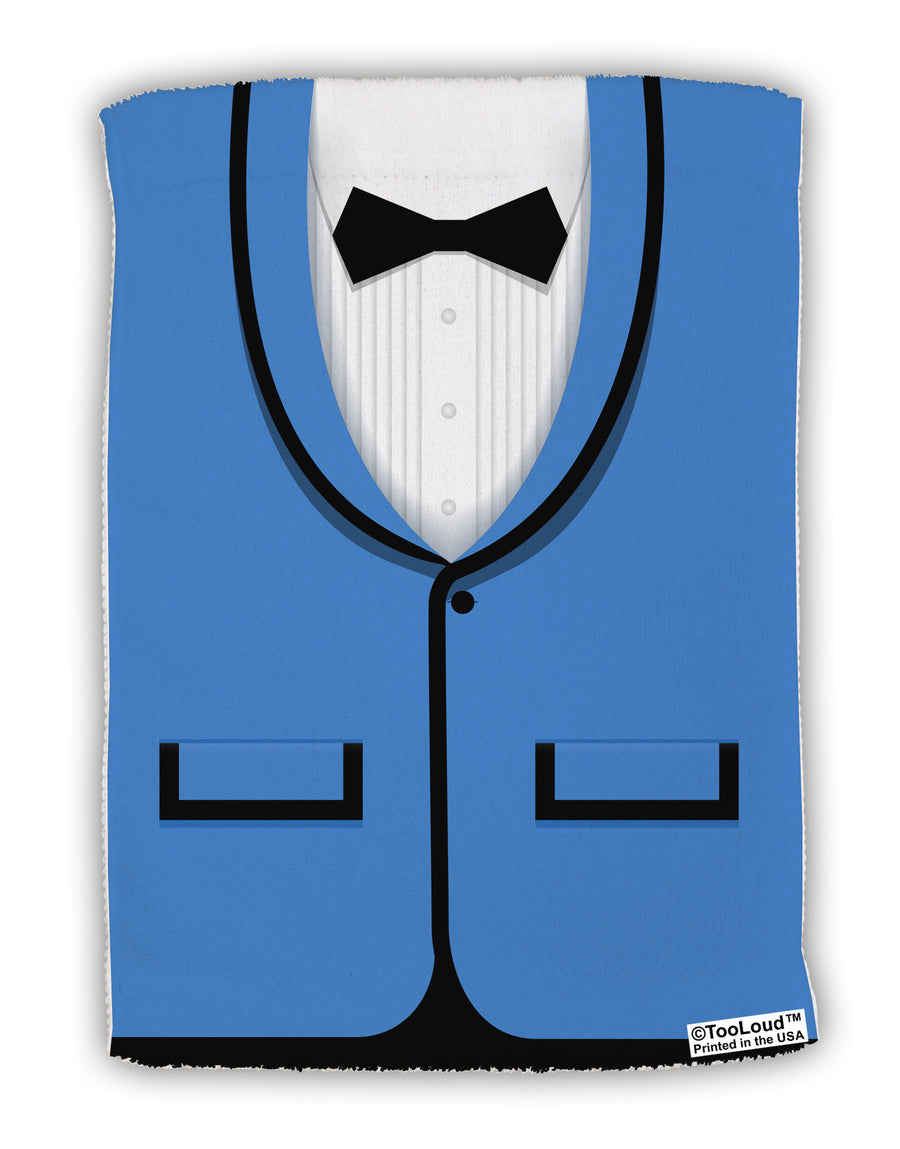 Blue Tuxedo Suit Costume Micro Terry Sport Towel 11 X 18 inches All Over Print-TooLoud-White-Davson Sales