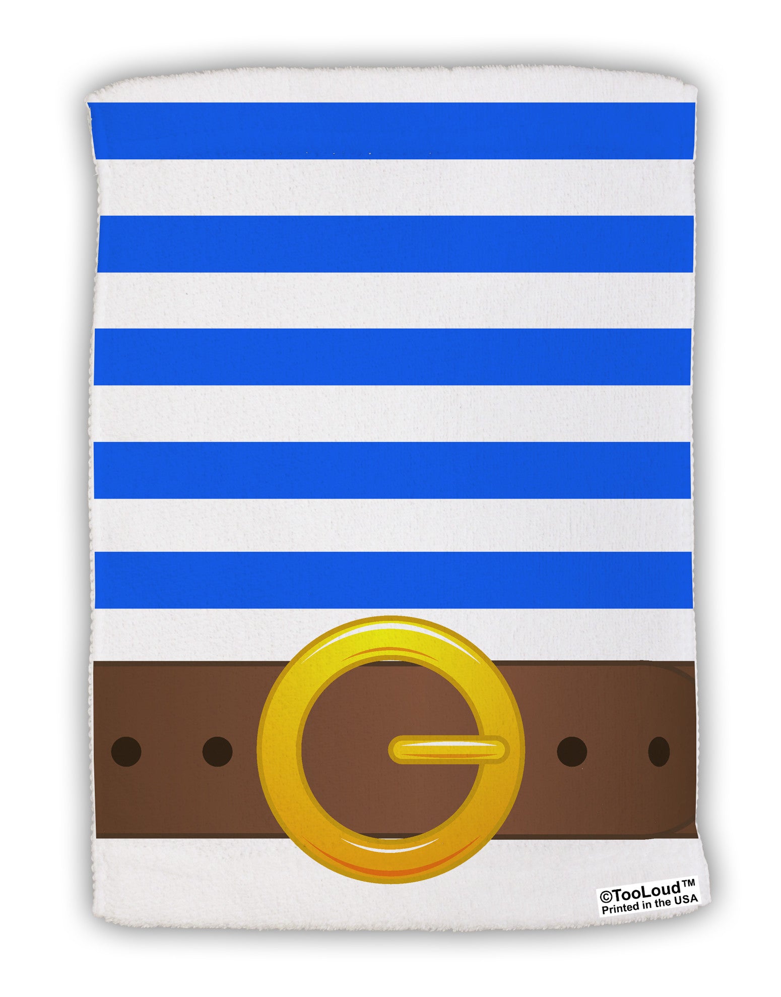 Pirate Crew Costume - Blue Micro Terry Sport Towel 11 X 18 inches All Over Print-TooLoud-White-Davson Sales