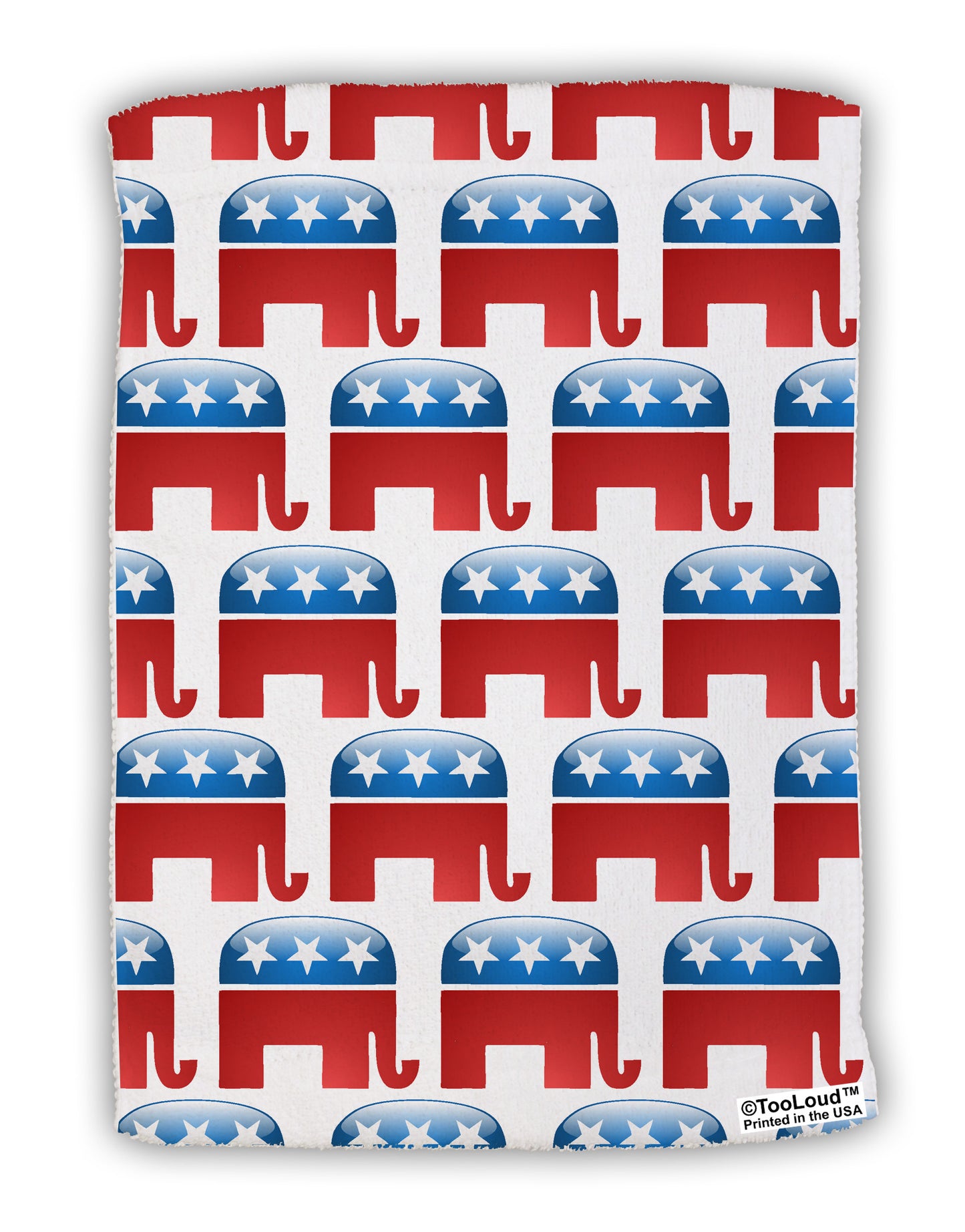 Republican Symbol All Over Micro Terry Sport Towel 11 X 18 inches All Over Print-TooLoud-White-Davson Sales