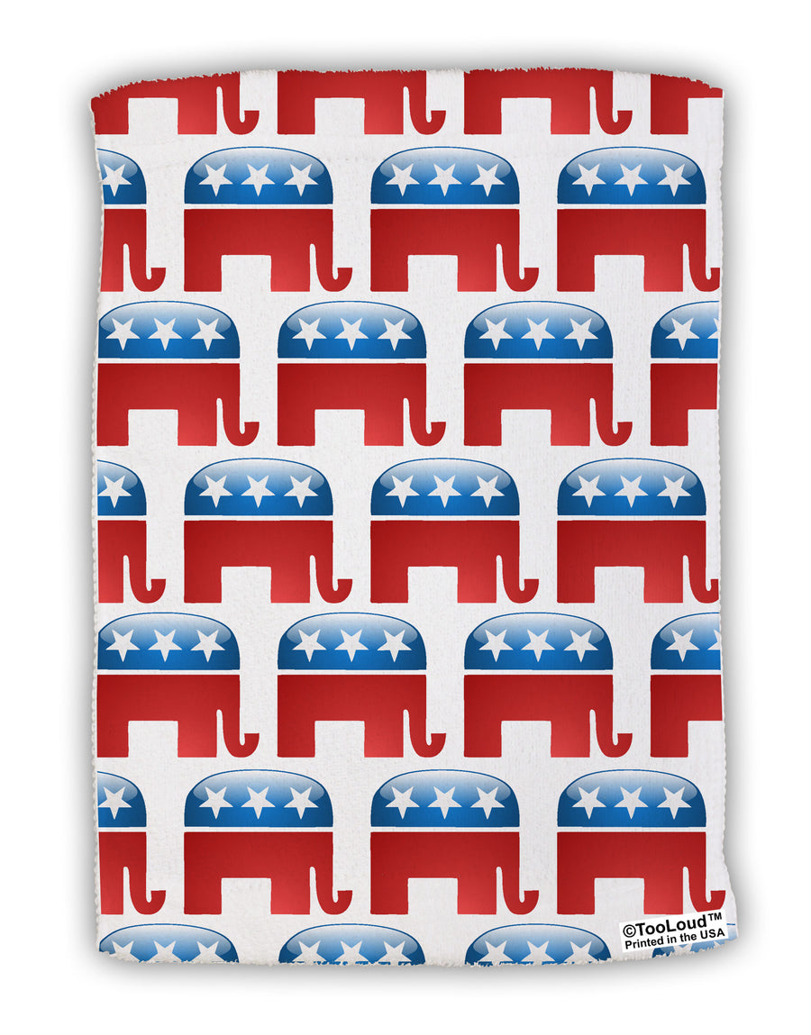 Republican Symbol All Over Micro Terry Sport Towel 11 X 18 inches All Over Print-TooLoud-White-Davson Sales