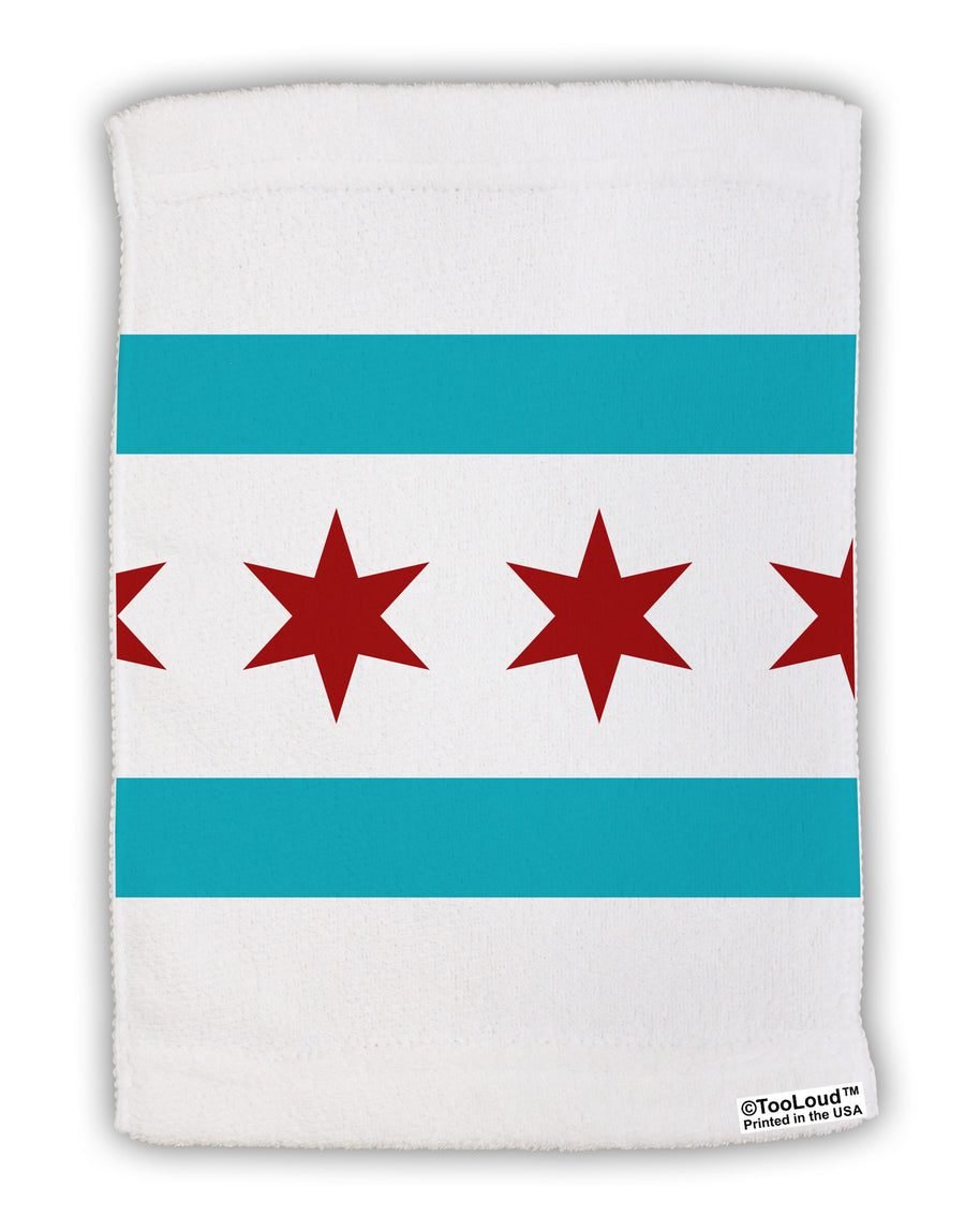 Chicago Flag AOP Micro Terry Sport Towel 11 X 18 inches All Over Print-TooLoud-White-Davson Sales