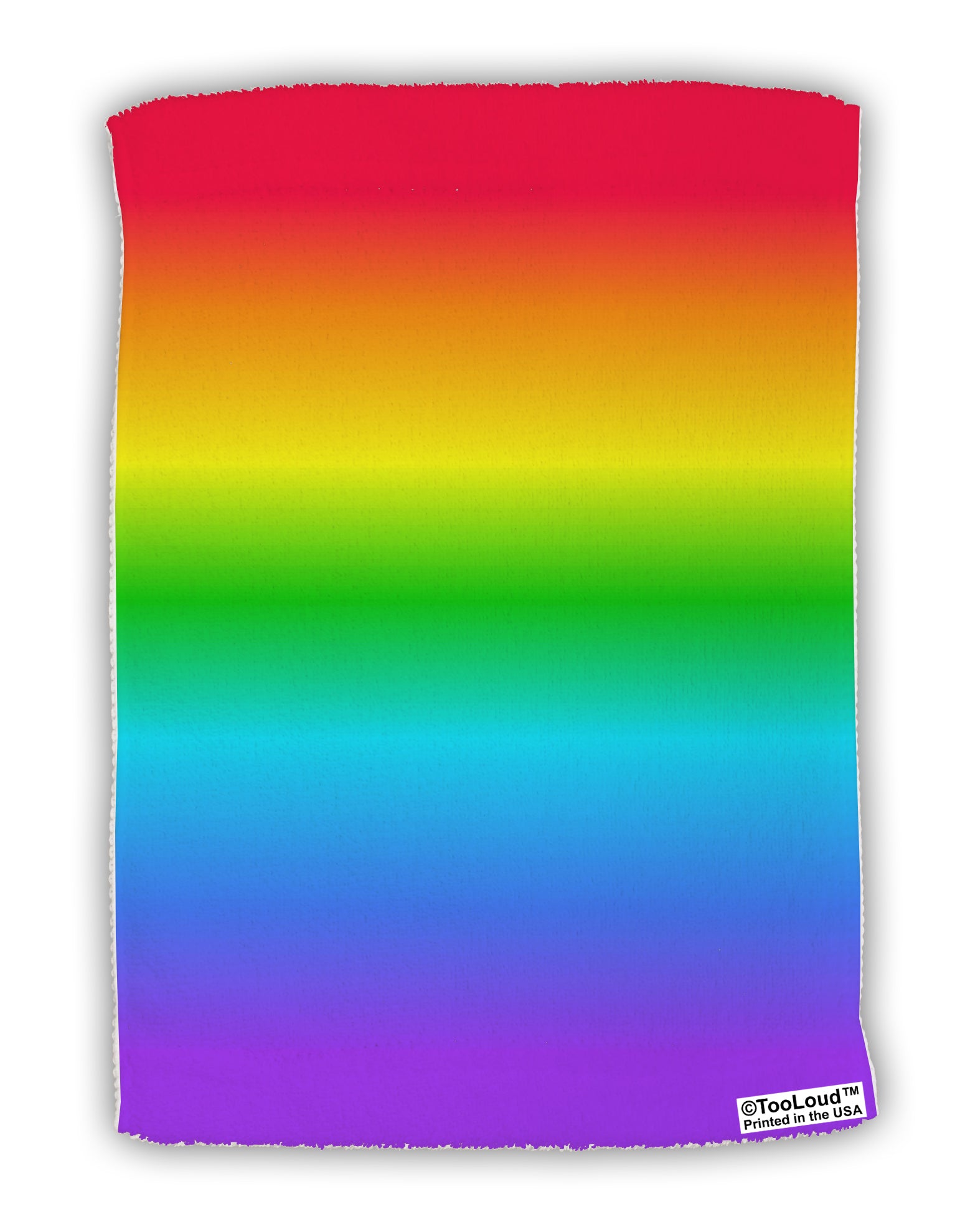 Horizontal Rainbow Gradient Micro Terry Sport Towel 15 X 22 inches All Over Print by TooLoud-Sport Towel-TooLoud-White-Davson Sales