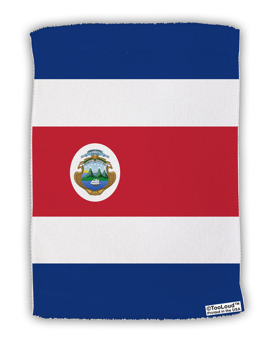 Costa Rica Flag AOP Micro Terry Sport Towel 11 X 18 inches All Over Print-TooLoud-White-Davson Sales