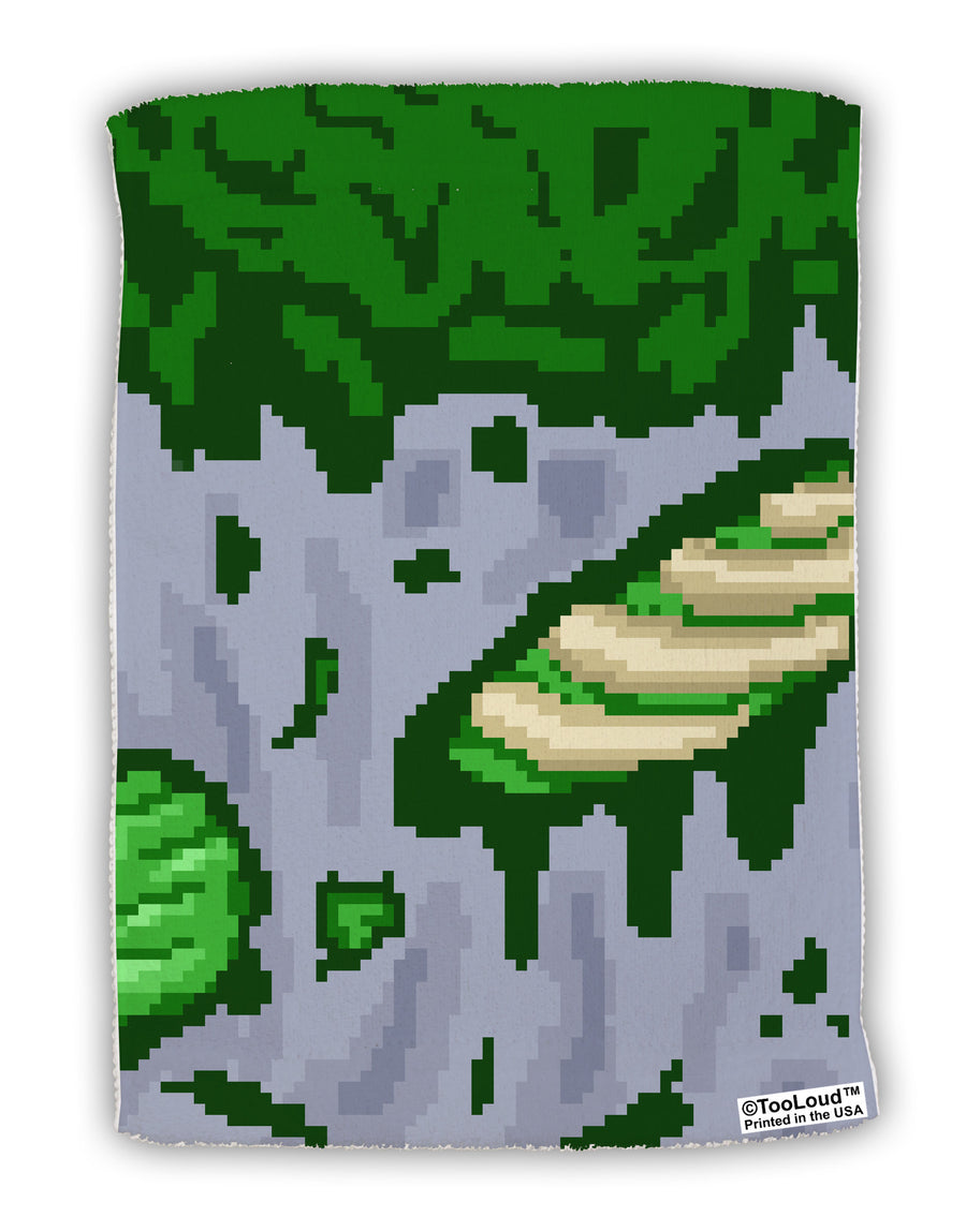 Pixel Zombie Costume Green Micro Terry Sport Towel 11 X 18 inches All Over Print-TooLoud-White-Davson Sales