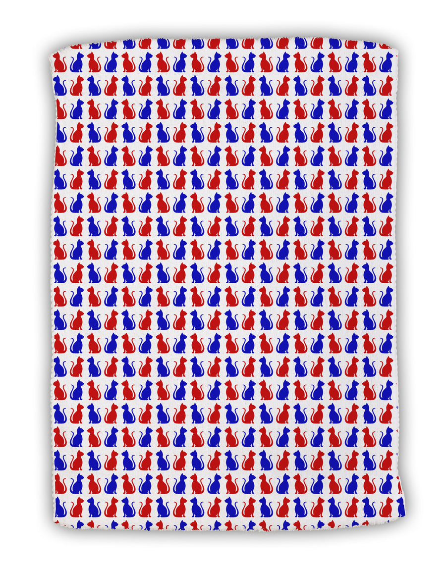 Patriotic Cat Pattern Micro Terry Sport Towel 15 X 22 inches All Over Print-Sport Towel-TooLoud-White-Davson Sales