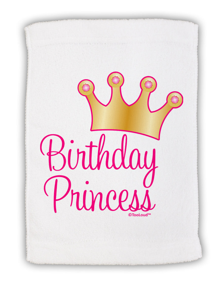 Birthday Princess - Tiara Micro Terry Sport Towel 11 x 18 Inch by TooLoud-Sport Towel-TooLoud-White-Davson Sales