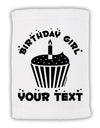 Personalized Birthday Girl Cupcake -Customizable- Name Micro Terry Sport Towel 15 X 22 inches-Sport Towel-TooLoud-White-Davson Sales