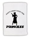 Don't Mess With The Princess Micro Terry Sport Towel 11 x 18 inches-TooLoud-White-Davson Sales