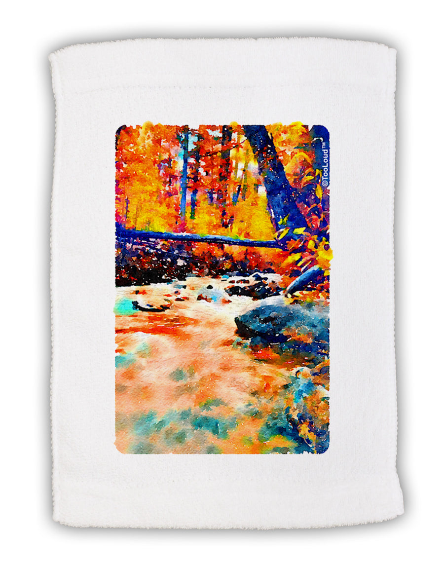 Mt Shavano Colorado Watercolor Micro Terry Sport Towel 11 x 18 inches-TooLoud-White-Davson Sales