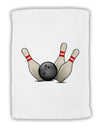 Bowling Ball with Pins Micro Terry Sport Towel 11 x 18 inches-TooLoud-White-Davson Sales