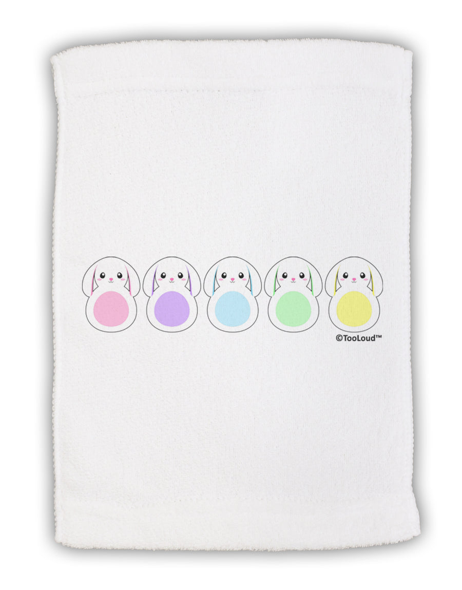 Cute Pastel Bunnies Micro Terry Sport Towel 11 x 18 Inch by TooLoud-Sport Towel-TooLoud-White-Davson Sales