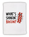 TooLoud What's Shakin' Bacon Micro Terry Sport Towel 11 x 18 inches-TooLoud-White-Davson Sales