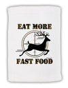 Eat More Fast Food - Deer Micro Terry Sport Towel 11 x 18 inches-TooLoud-White-Davson Sales