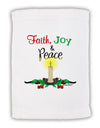 Christmas Candle with Text Micro Terry Sport Towel 11 x 18 inches-Sport Towel-TooLoud-White-Davson Sales