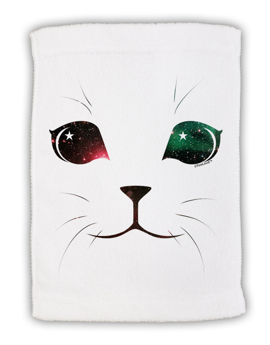 Adorable Space Cat Micro Terry Sport Towel 15 X 22 inches by TooLoud-Sport Towel-TooLoud-White-Davson Sales