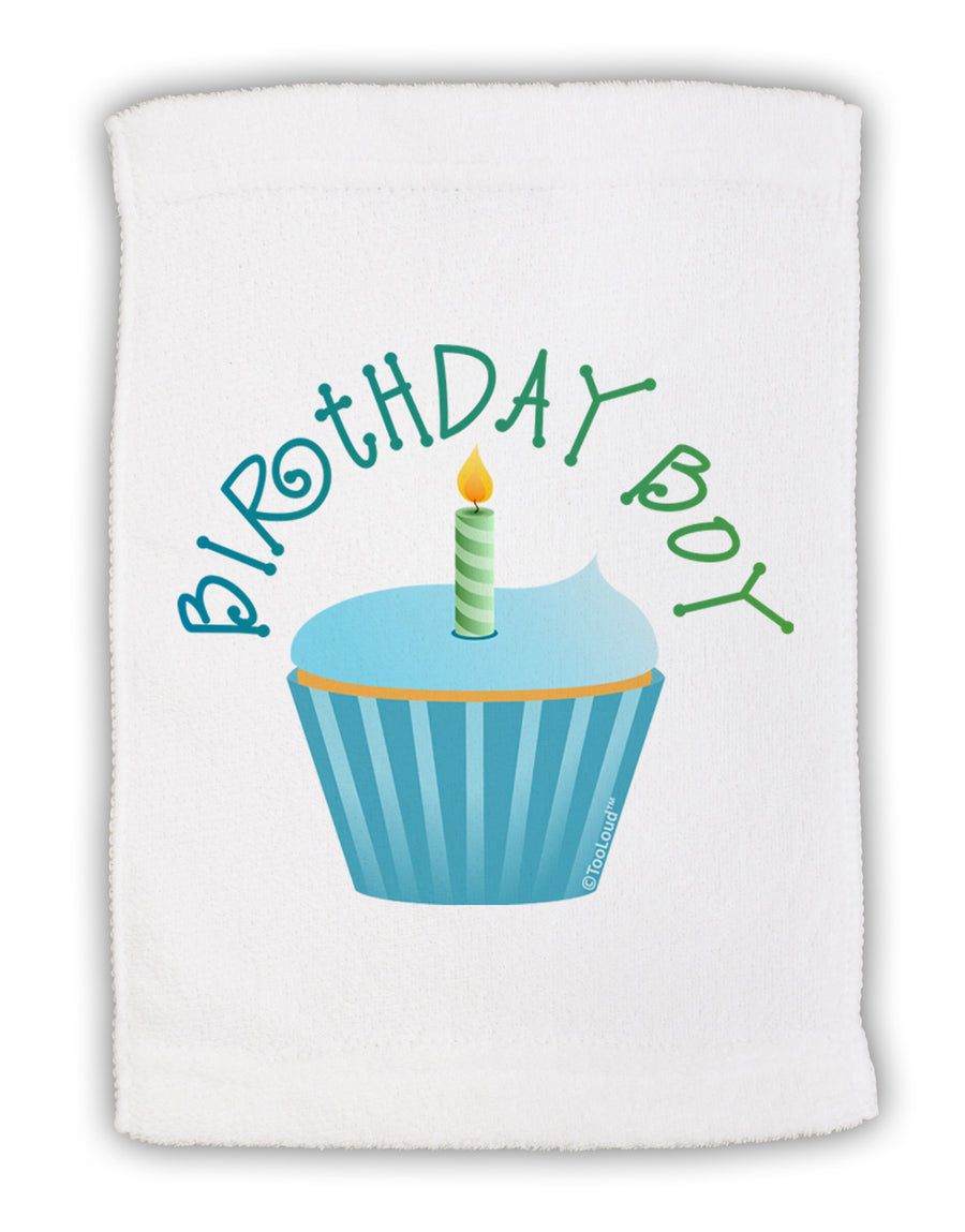 Birthday Boy - Candle Cupcake Micro Terry Sport Towel 15 X 22 inches by TooLoud-Sport Towel-TooLoud-White-Davson Sales