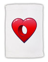 Hole Heartedly Broken Heart Micro Terry Sport Towel 15 X 22 inches by TooLoud-Sport Towel-TooLoud-White-Davson Sales