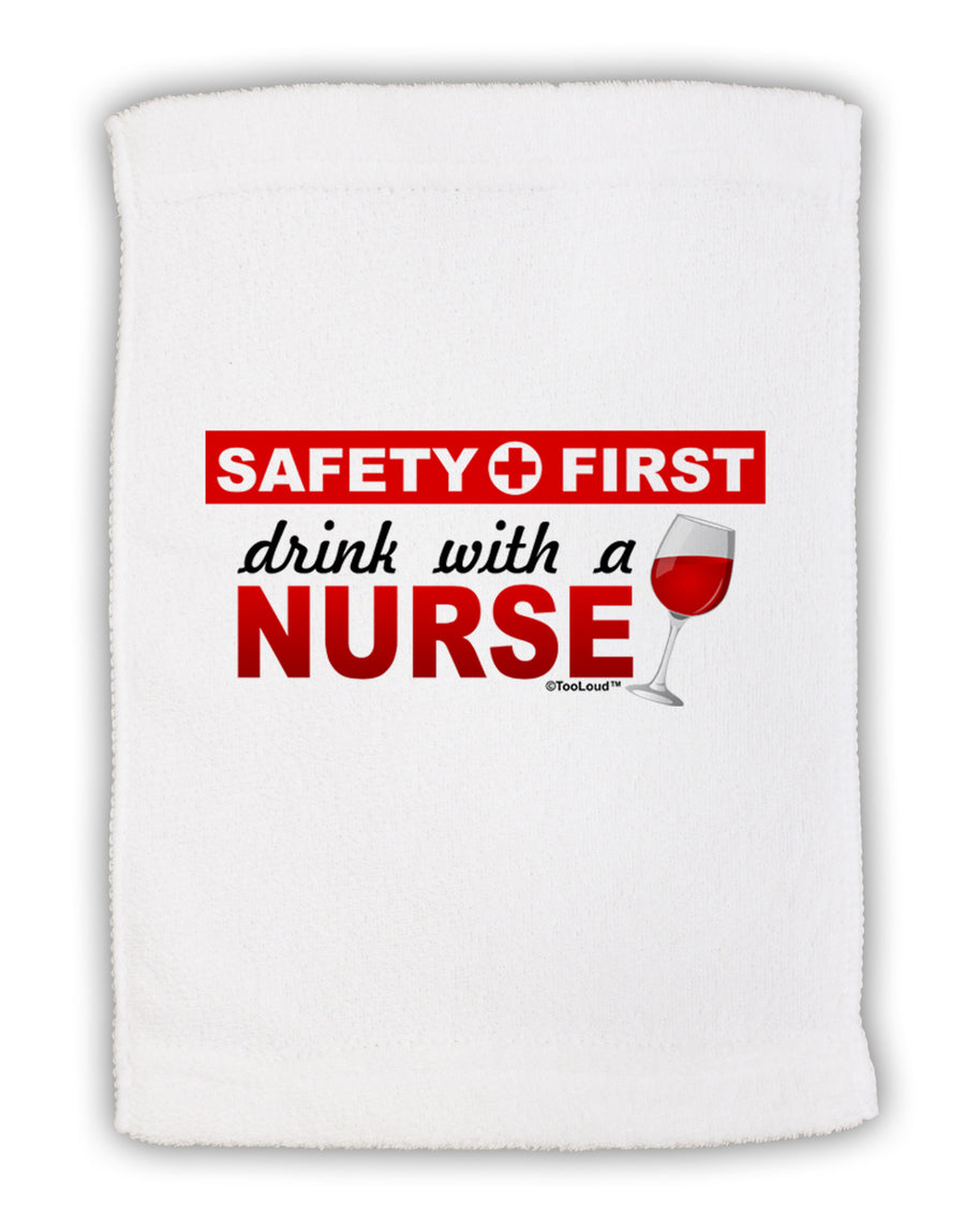 Drink With A Nurse Micro Terry Sport Towel 11 x 18 inches-TooLoud-White-Davson Sales