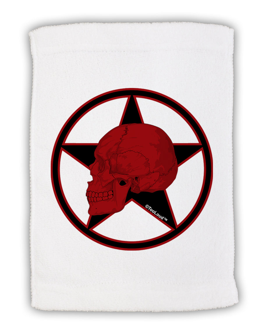 Blood Red Skull Micro Terry Sport Towel 15 X 22 inches by TooLoud-Sport Towel-TooLoud-White-Davson Sales