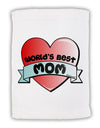 World's Best Mom - Heart Banner Design Micro Terry Sport Towel 15 X 22 inches by TooLoud-Sport Towel-TooLoud-White-Davson Sales