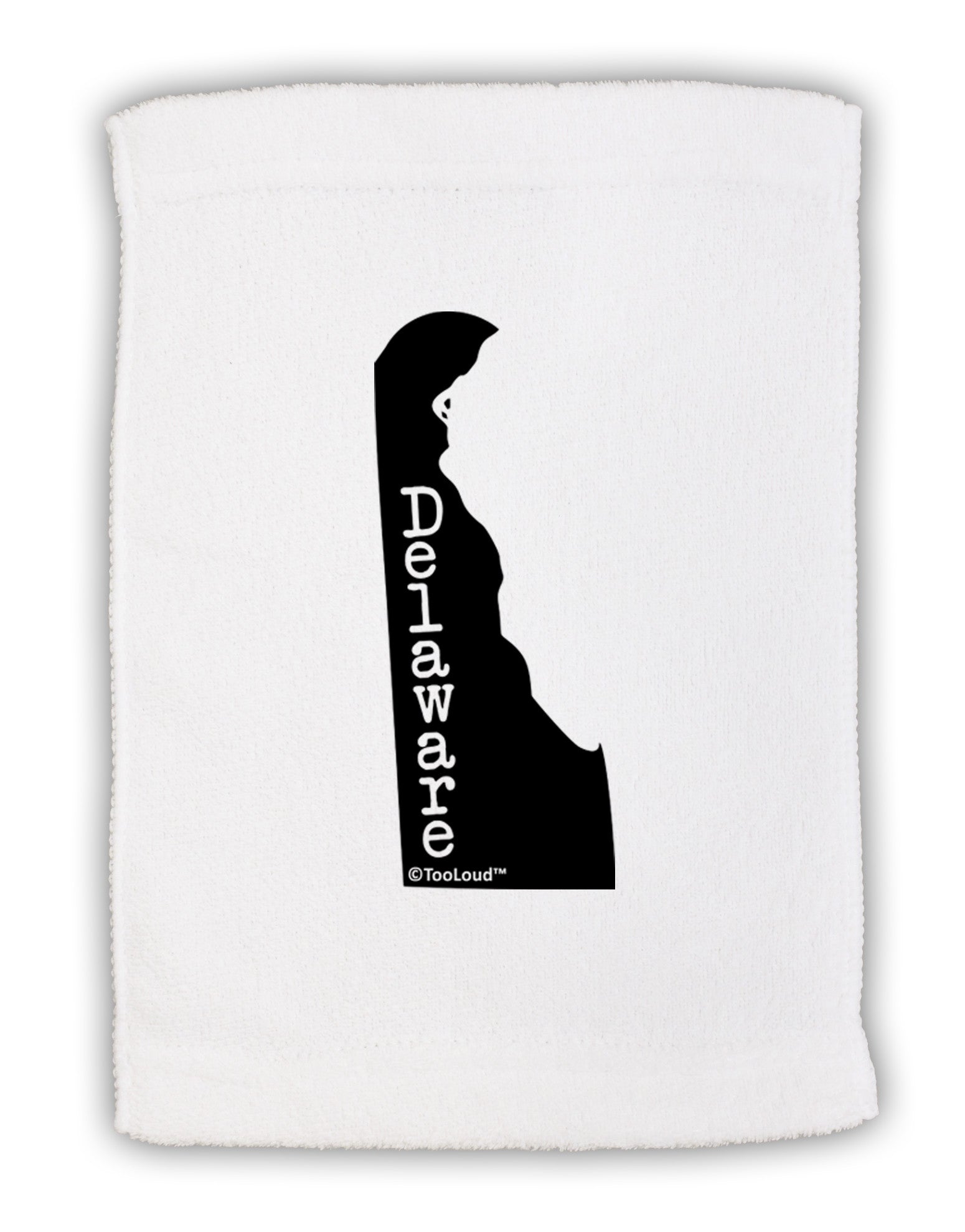 Delaware - United States Shape Micro Terry Sport Towel 11 x 18 Inch-Sport Towel-TooLoud-White-Davson Sales