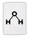 Water Molecule Text Micro Terry Sport Towel 15 X 22 inches by TooLoud-Sport Towel-TooLoud-White-Davson Sales