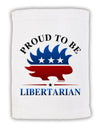 Proud To Be Libertarian Micro Terry Sport Towel 11 x 18 inches-TooLoud-White-Davson Sales